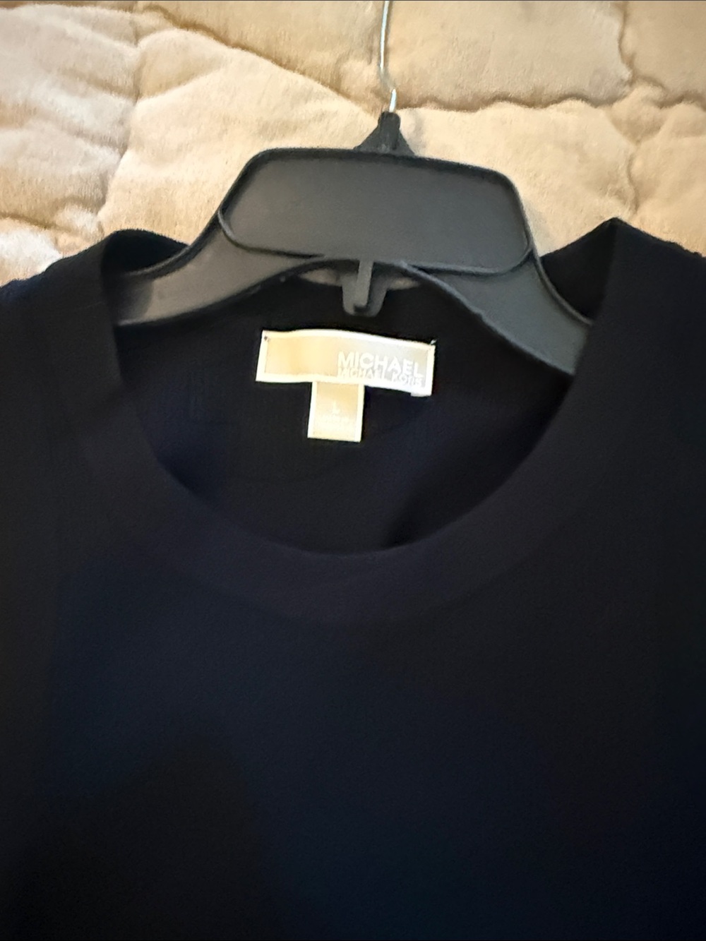 MICHAEL Michael Kors Black Crewneck Tee